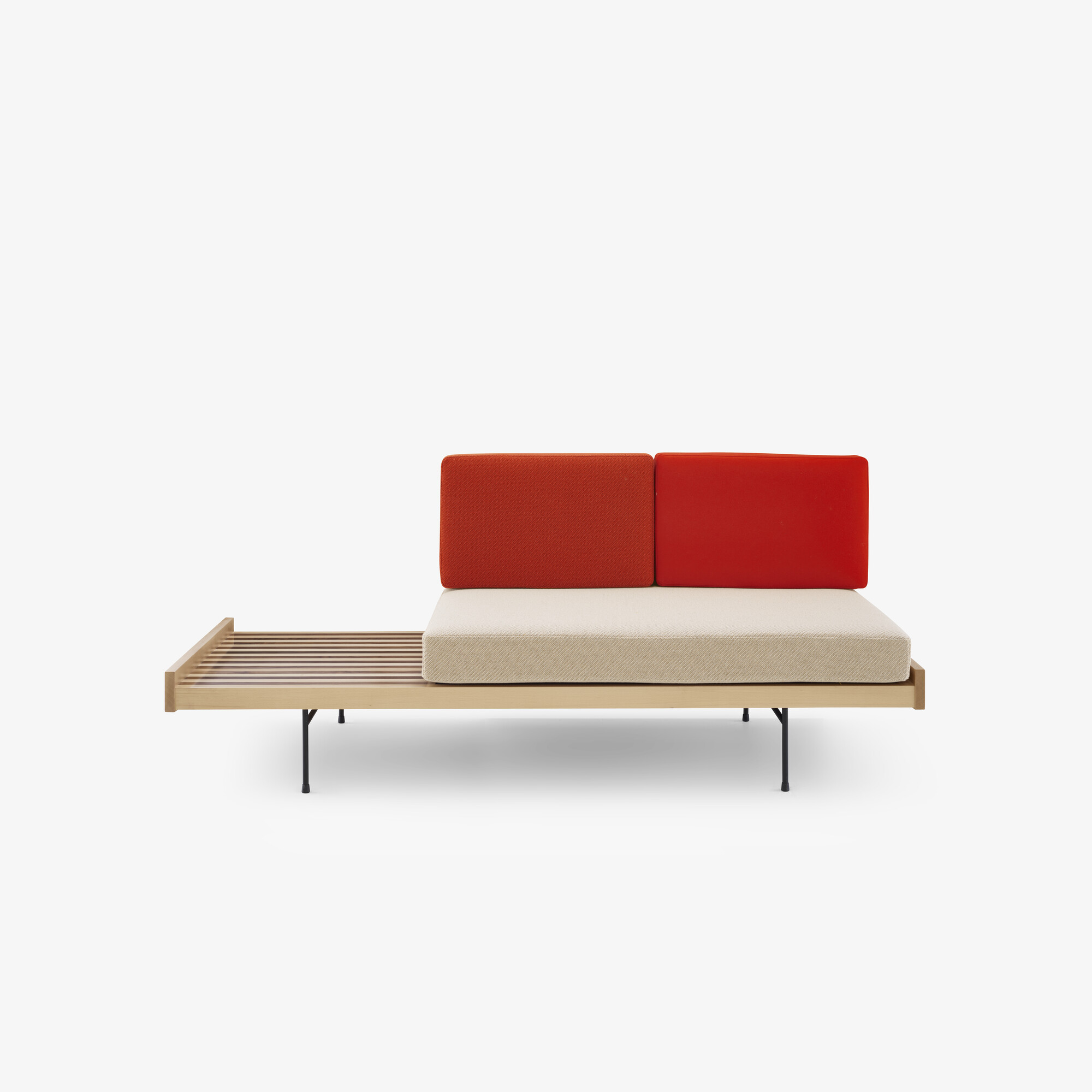 Image SCHLAFSOFA FÜSSE METALL LACKSCHWARZ 