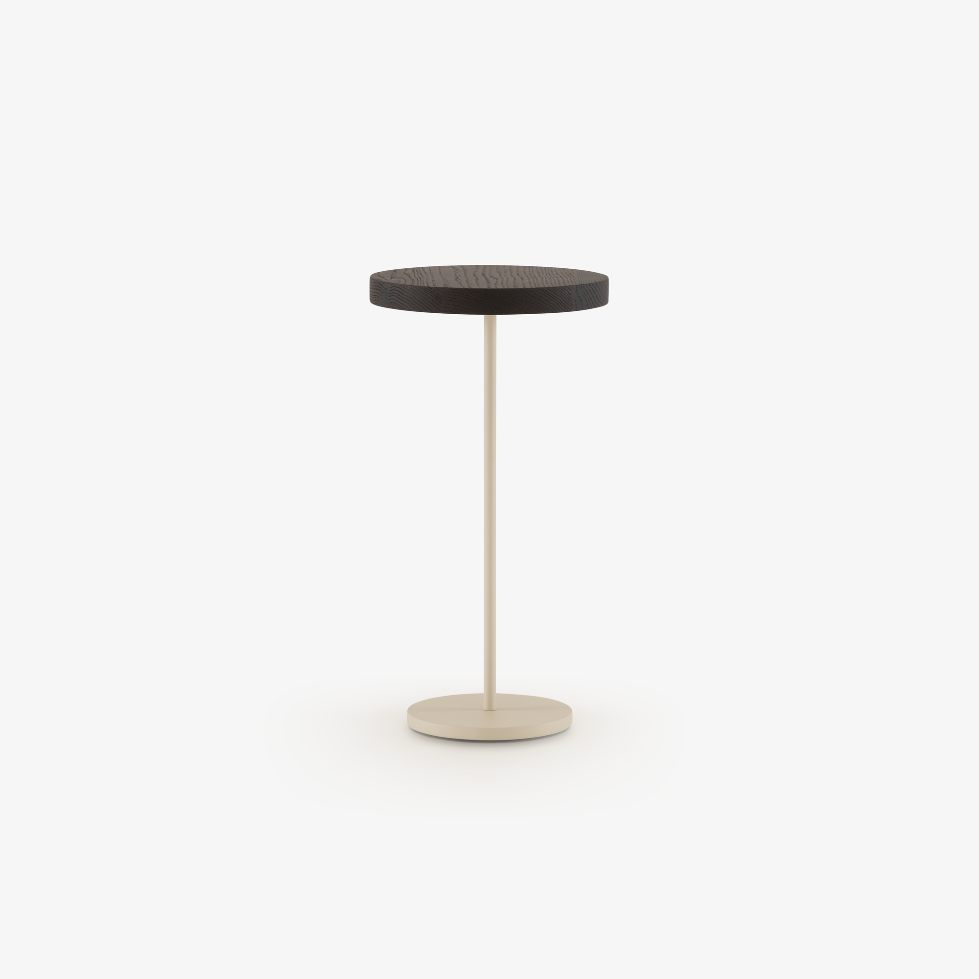 Image BEISTELLTISCH FUSSGESTELL STRUKTURLACK BEIGE 