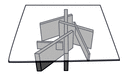QUADRATISCHER COUCHTISCH EUROPÄISCHER NUSSBAUM MASSIV 