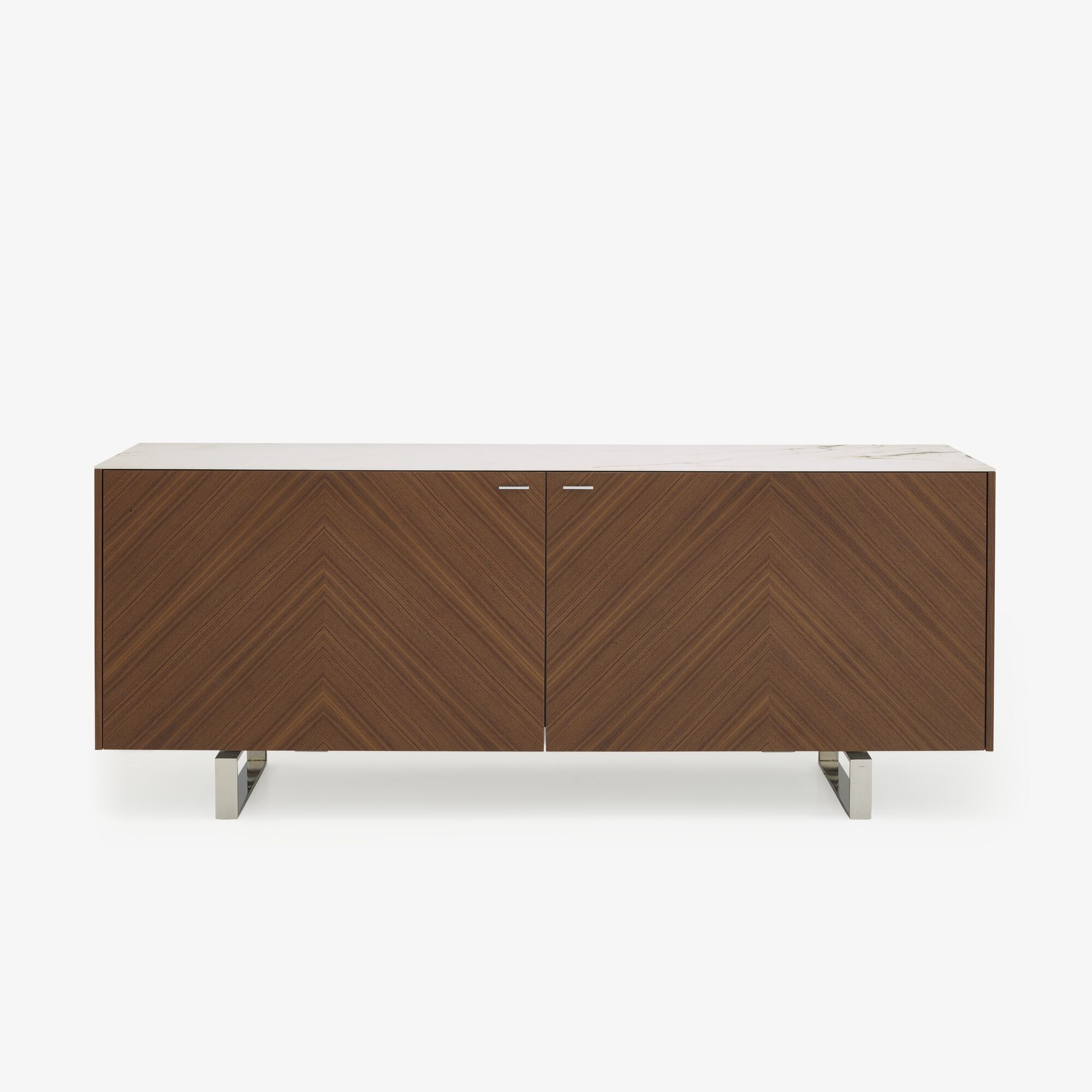 Image BAHUT L 226 WALNUT STONEWARE TOP