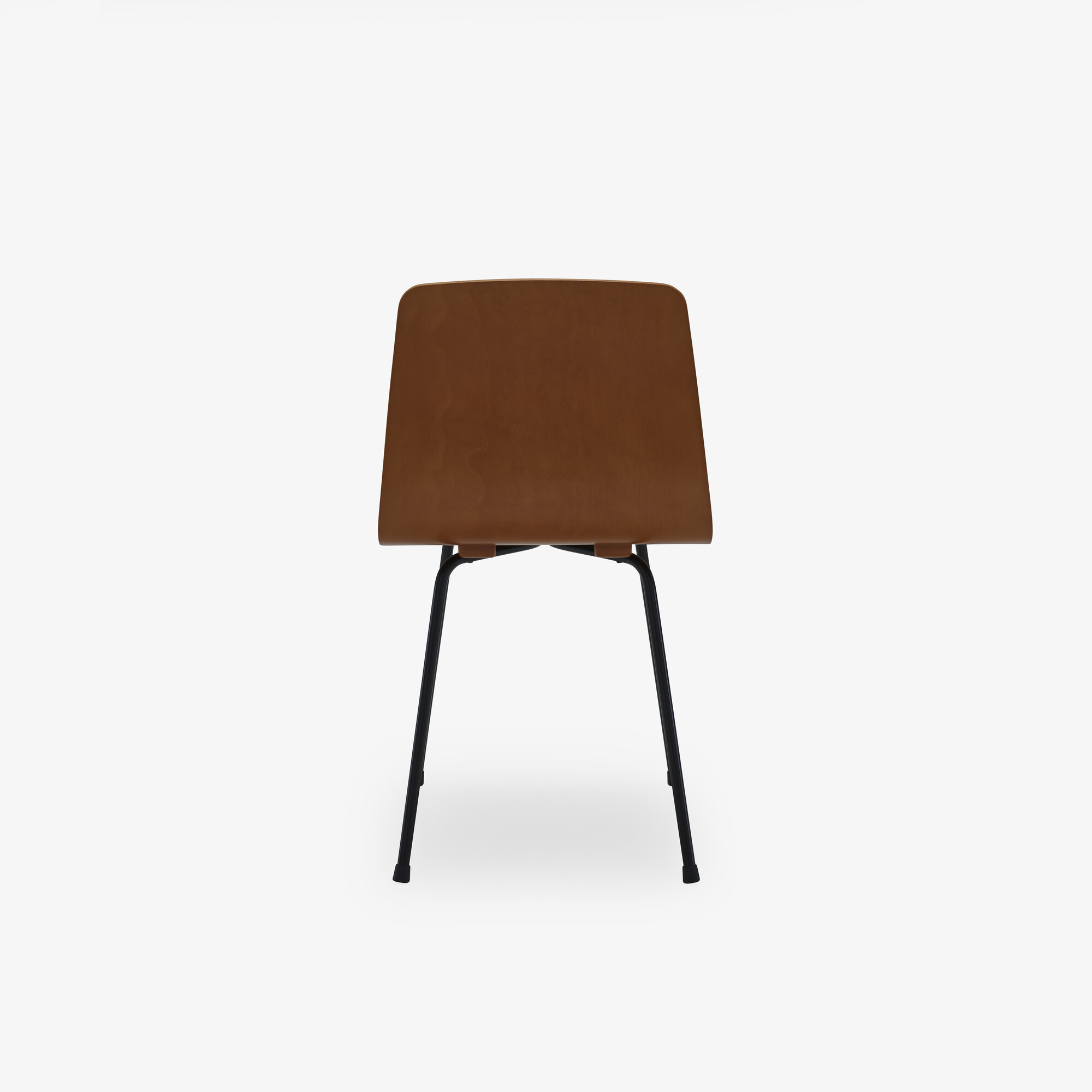 Image Set of 2 dining chairs black lacquered steel base  5