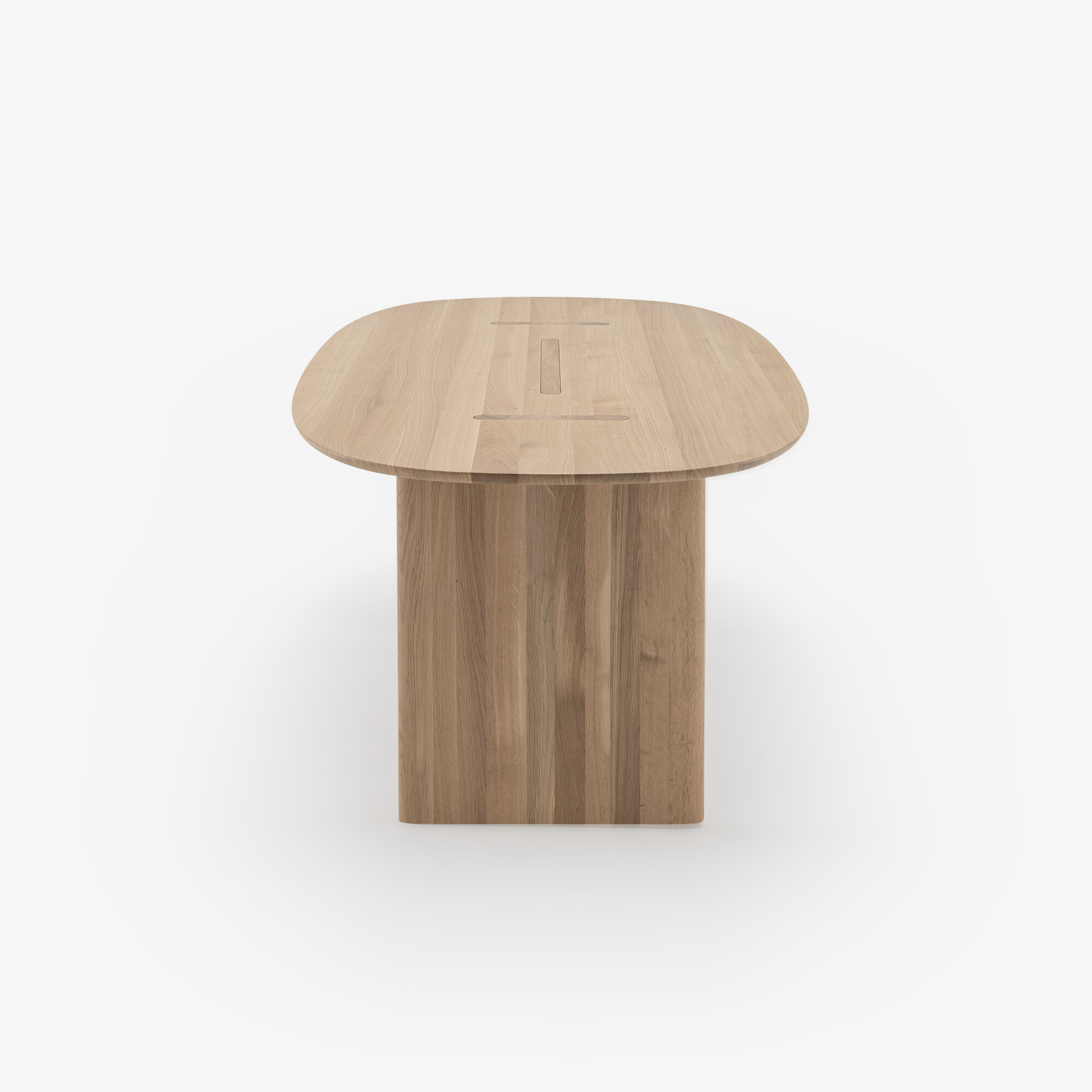 Image Dining table solid bleached oak in stock 2
