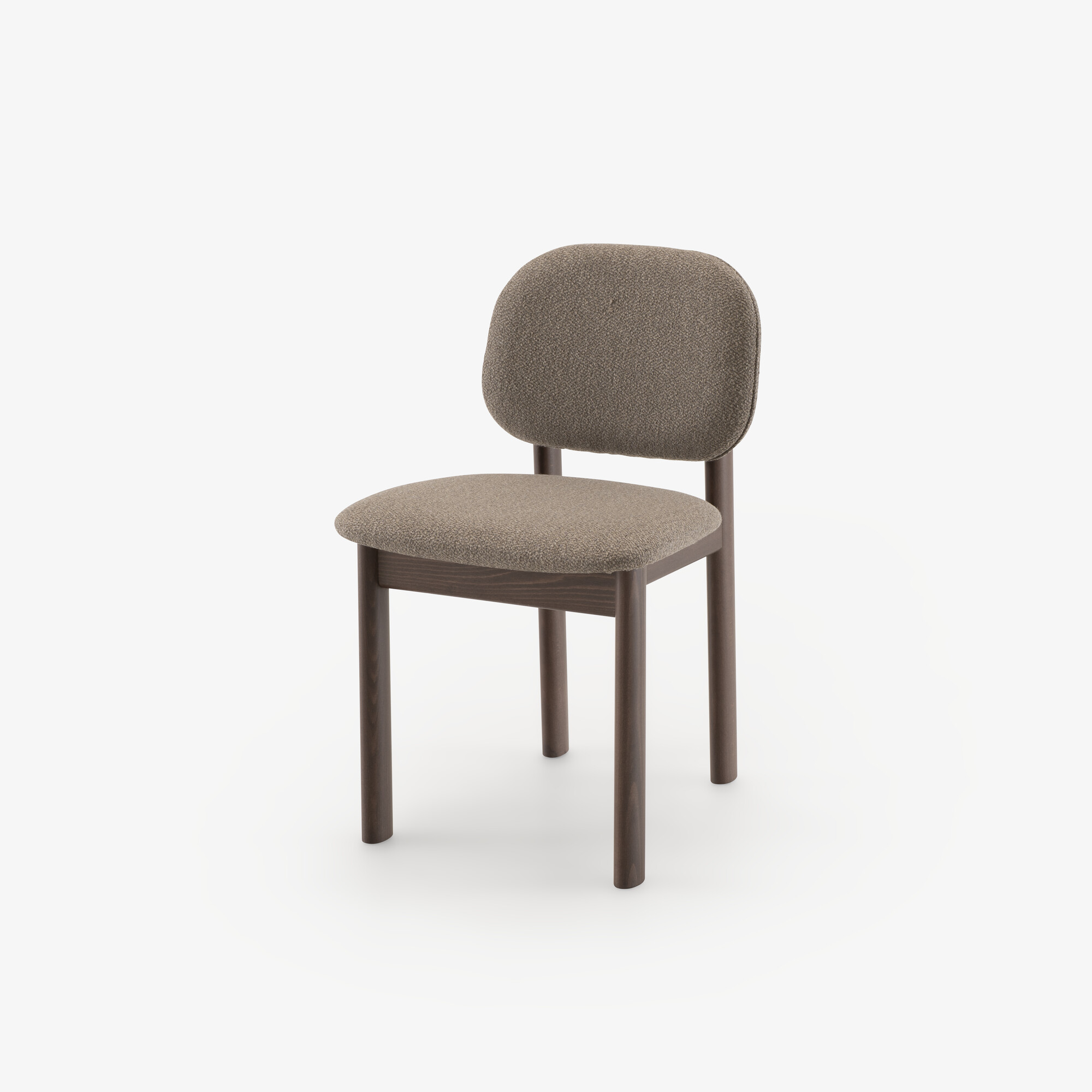 Image Jeu de 2 chaises hêtre ton noyer taupe 2