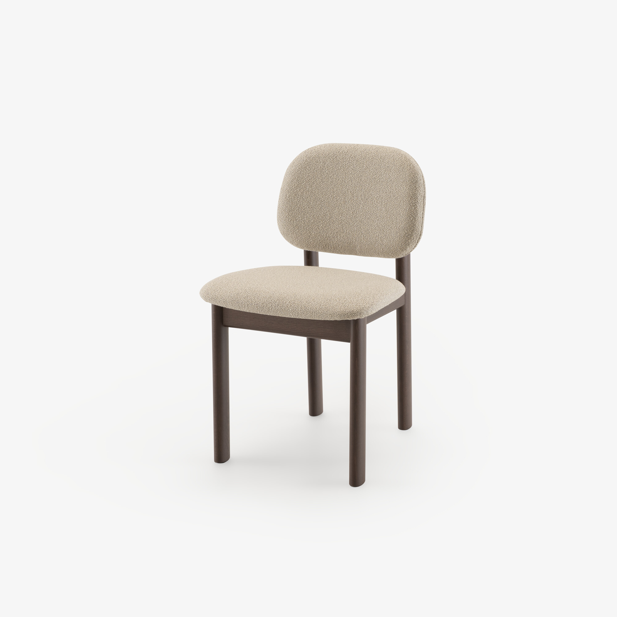 Image Jeu de 2 chaises hêtre ton noyer ecru 2