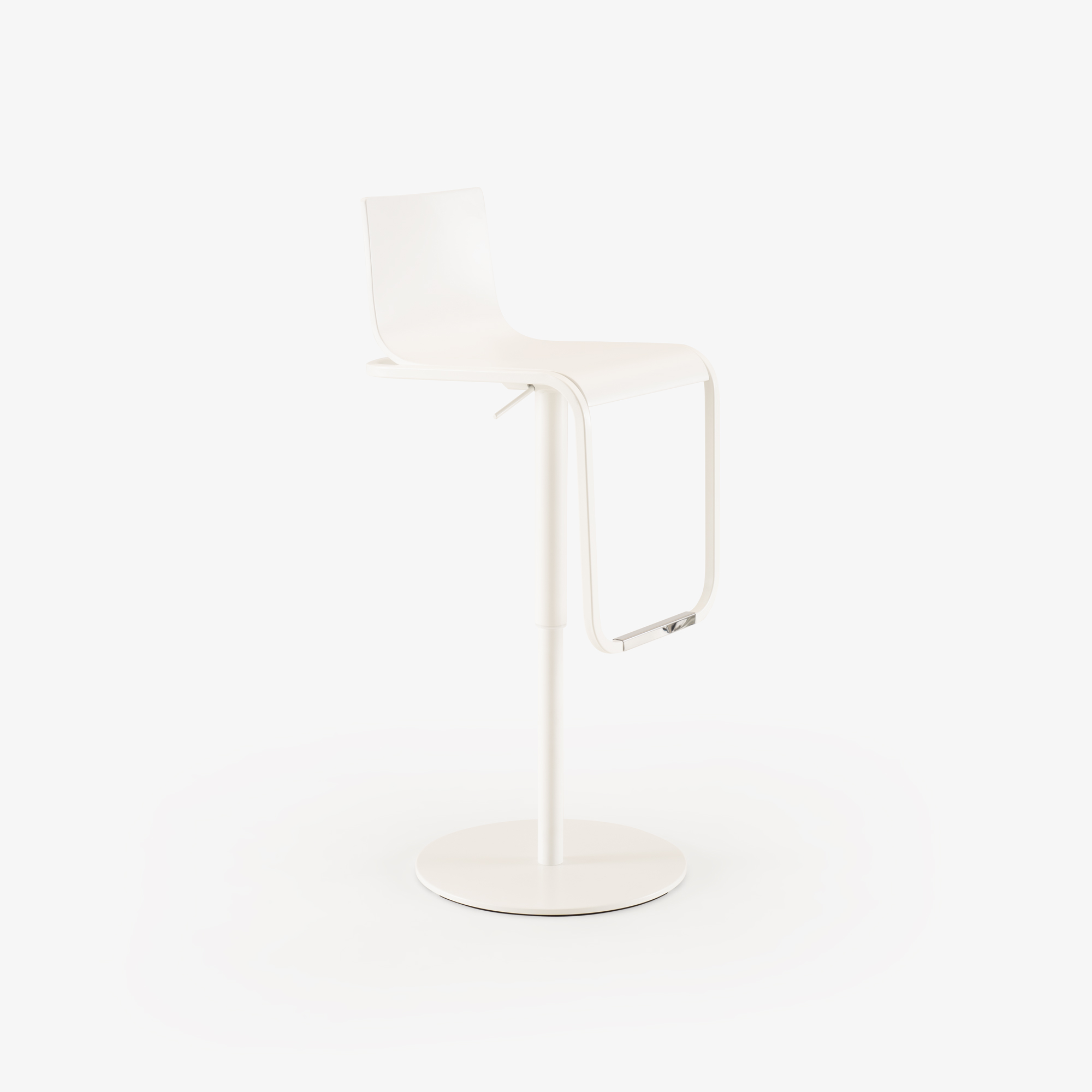 Image Tabouret blanc  2