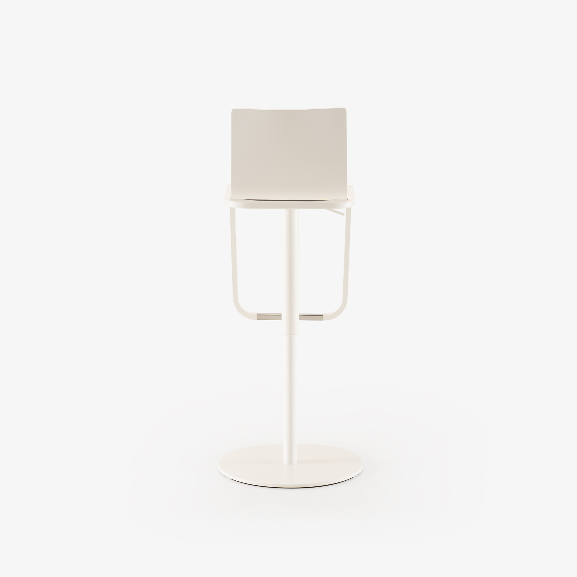 Image Tabouret blanc  5