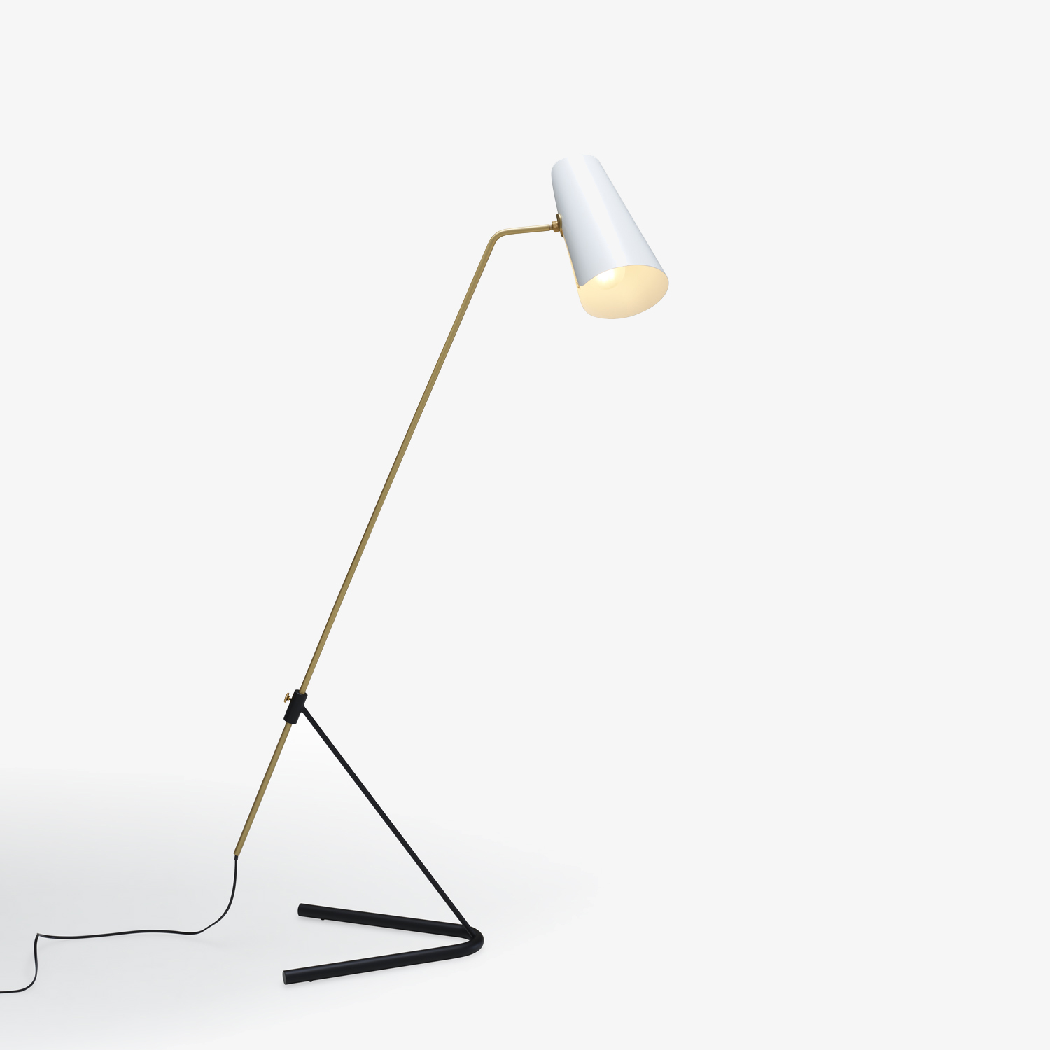 Image Floor lamp white shade  1