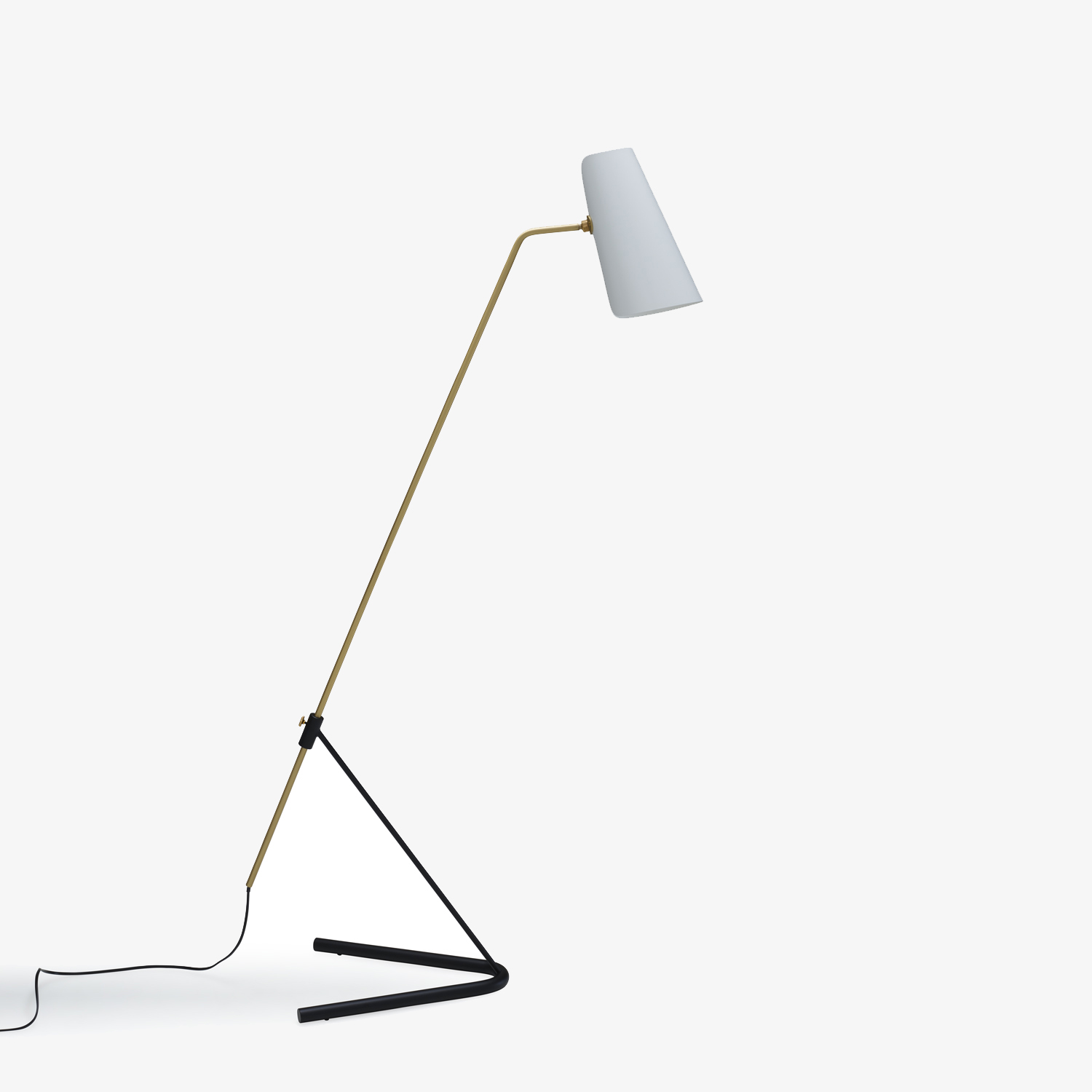 Image Floor lamp white shade  2