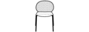 DINING CHAIR INDOOR BLACK LACQUERED BASE