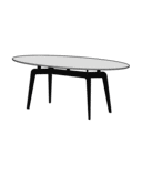 OVAL DINING TABLE CERAMIC STONEWARE TOP 