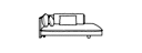 CHAISE WITH ARMREST 