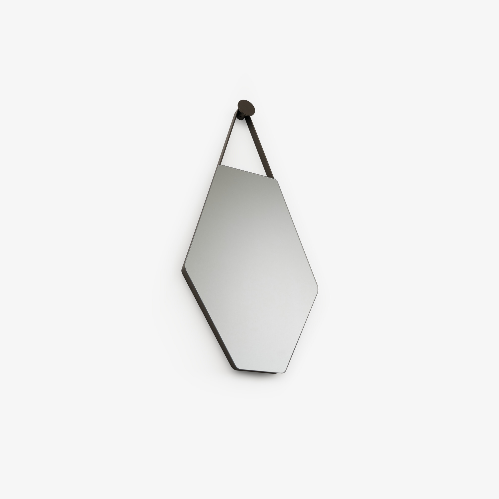 Image MIROIR LAQUE DARK BRONZE PETIT MODÈLE