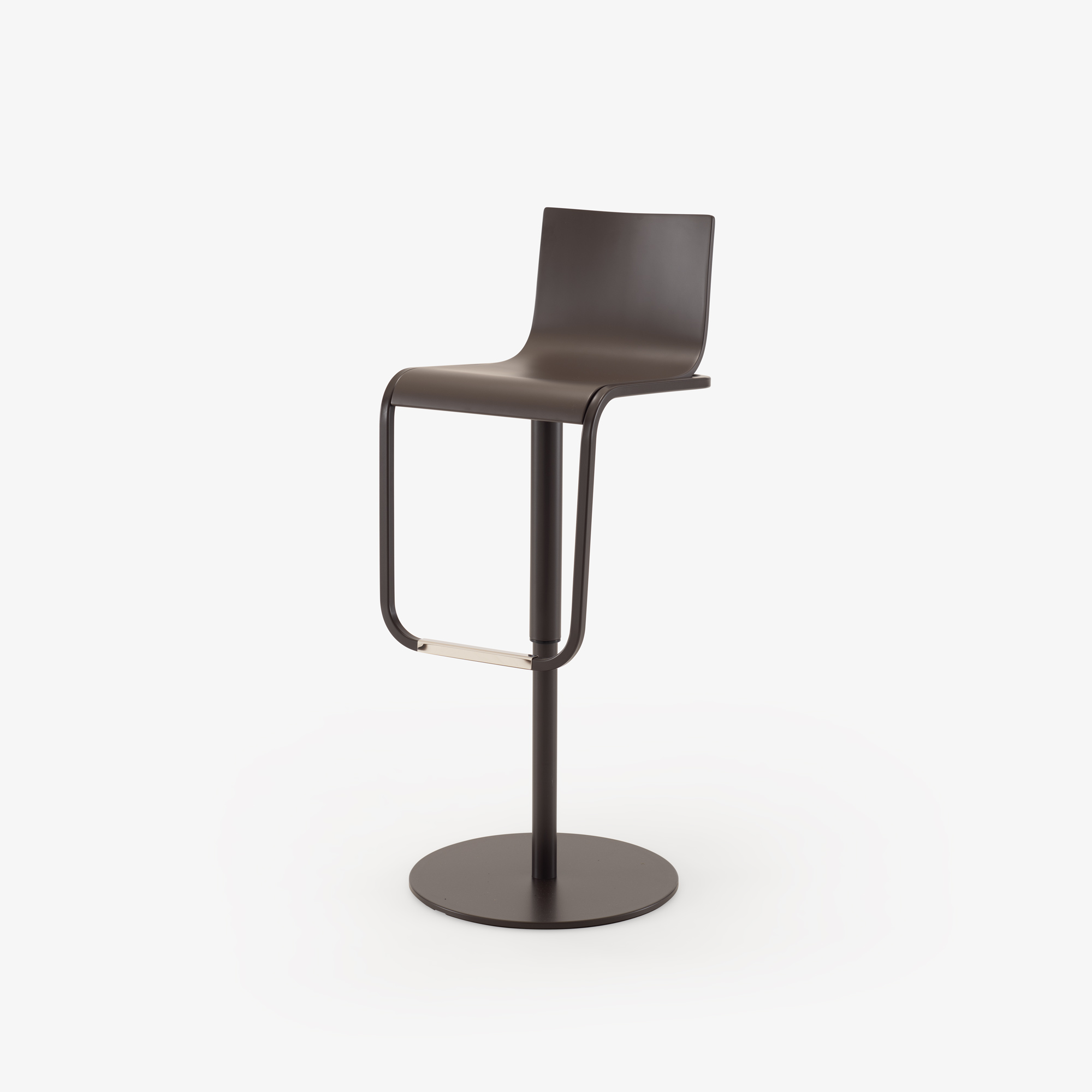 Image Tabouret brun gris  2