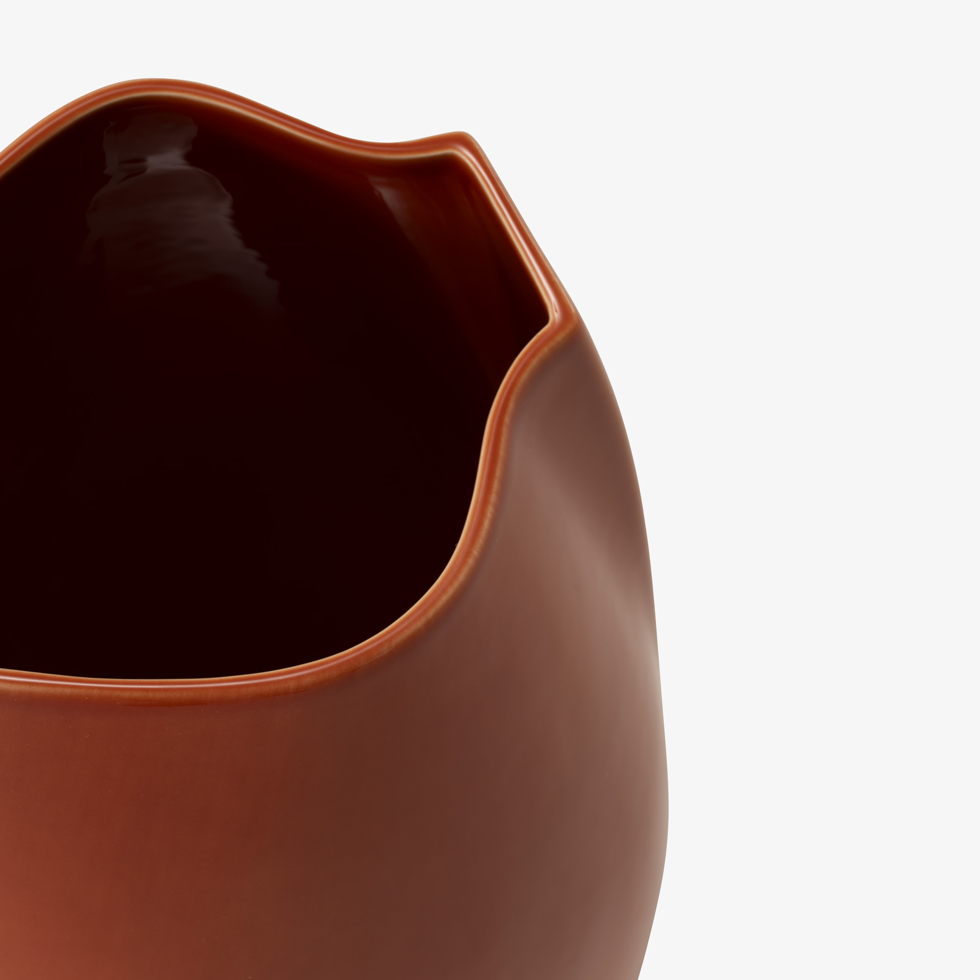 Image Vase petit modèle orange brule 2