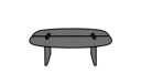 TABLE BASSE MERISIER MASSIF 