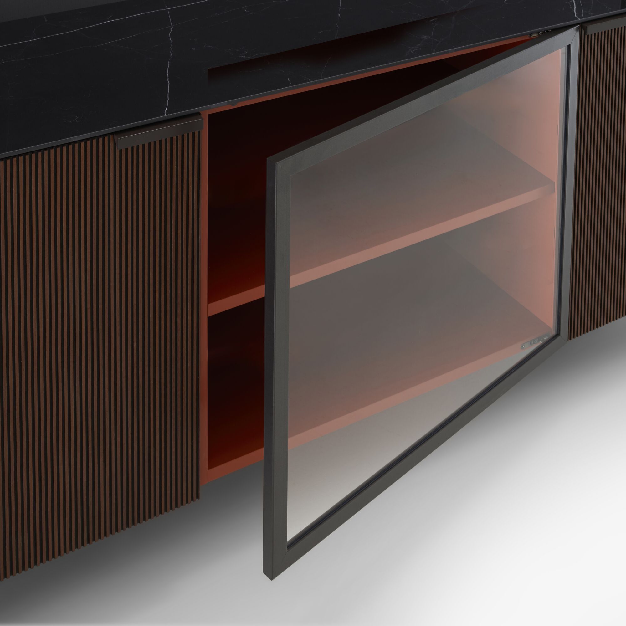 Image Sideboard with glass door 两扇门  3