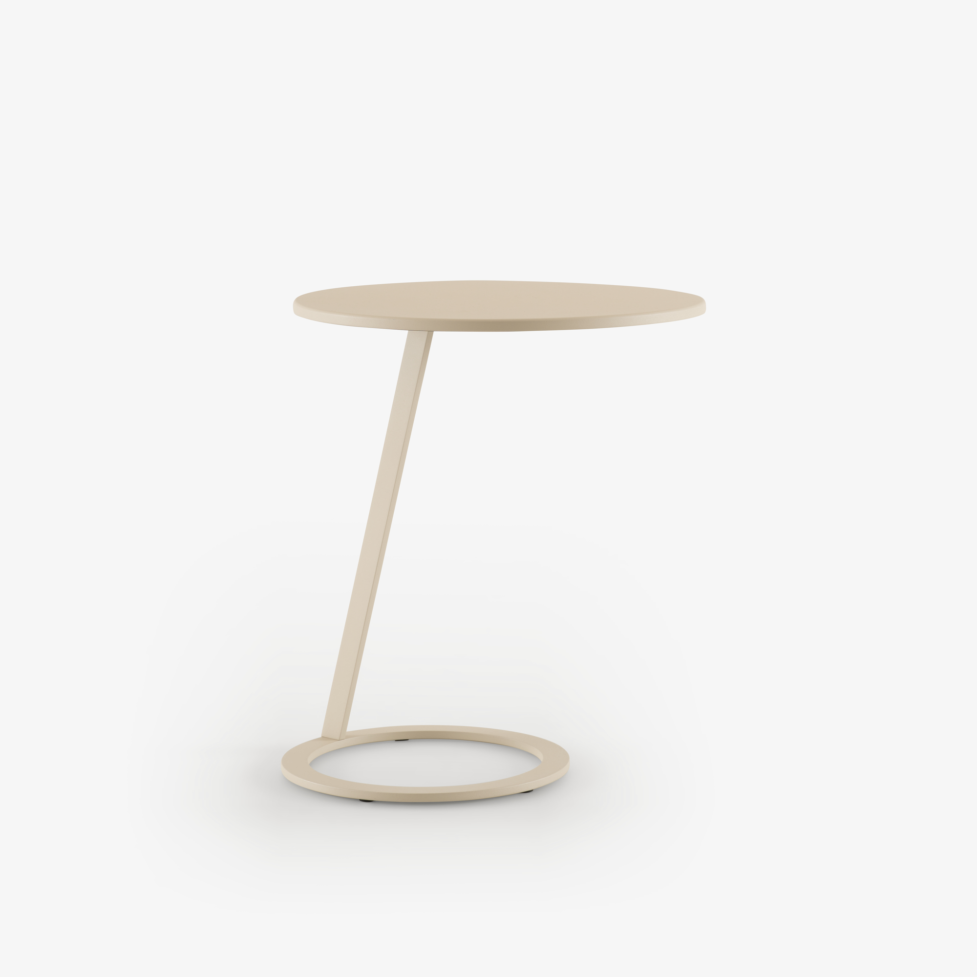 Image BEISTELLTISCH STRUKTURLACK BEIGE  1