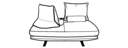 QUADRATISCHES SOFA  