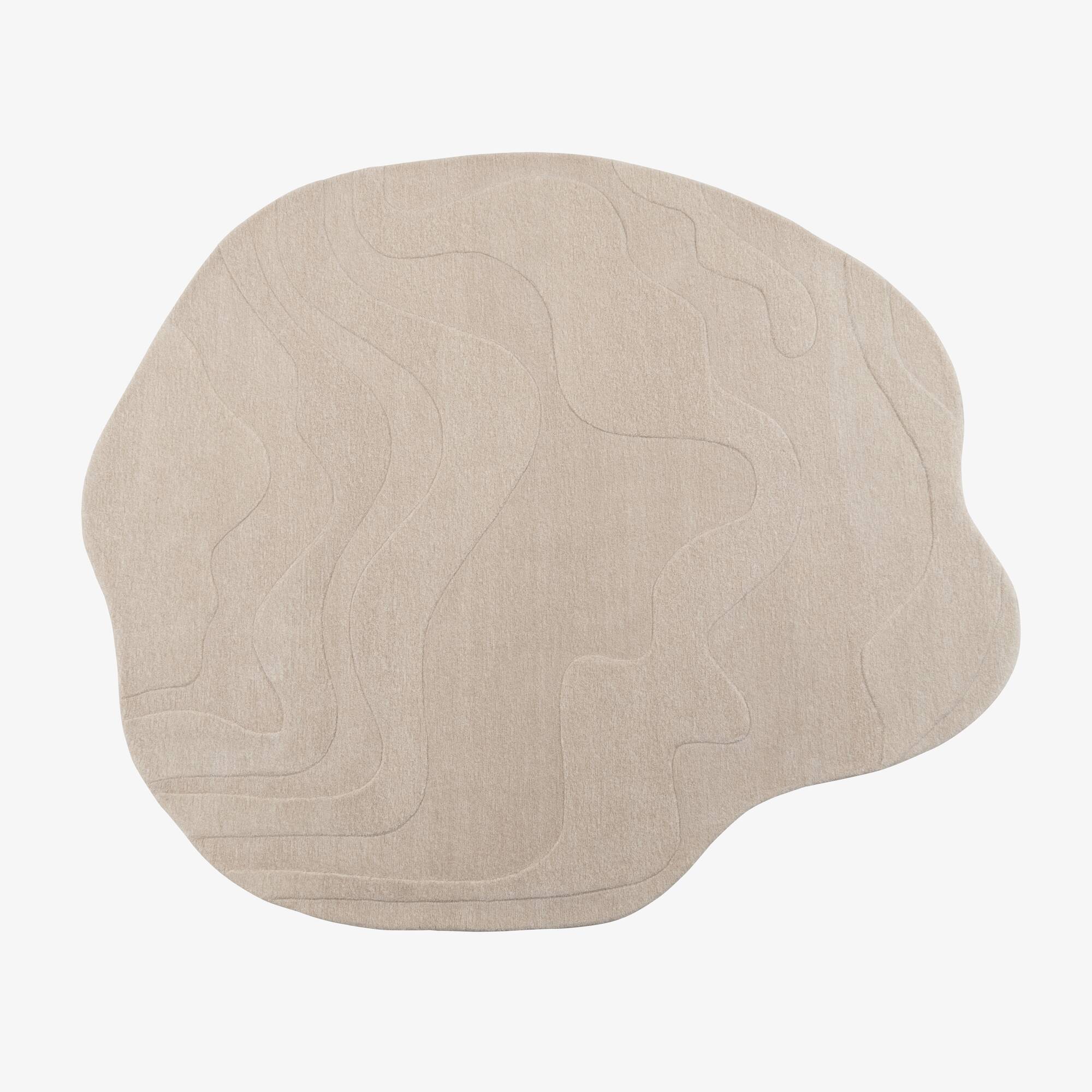Image Tapis chiné beige  1