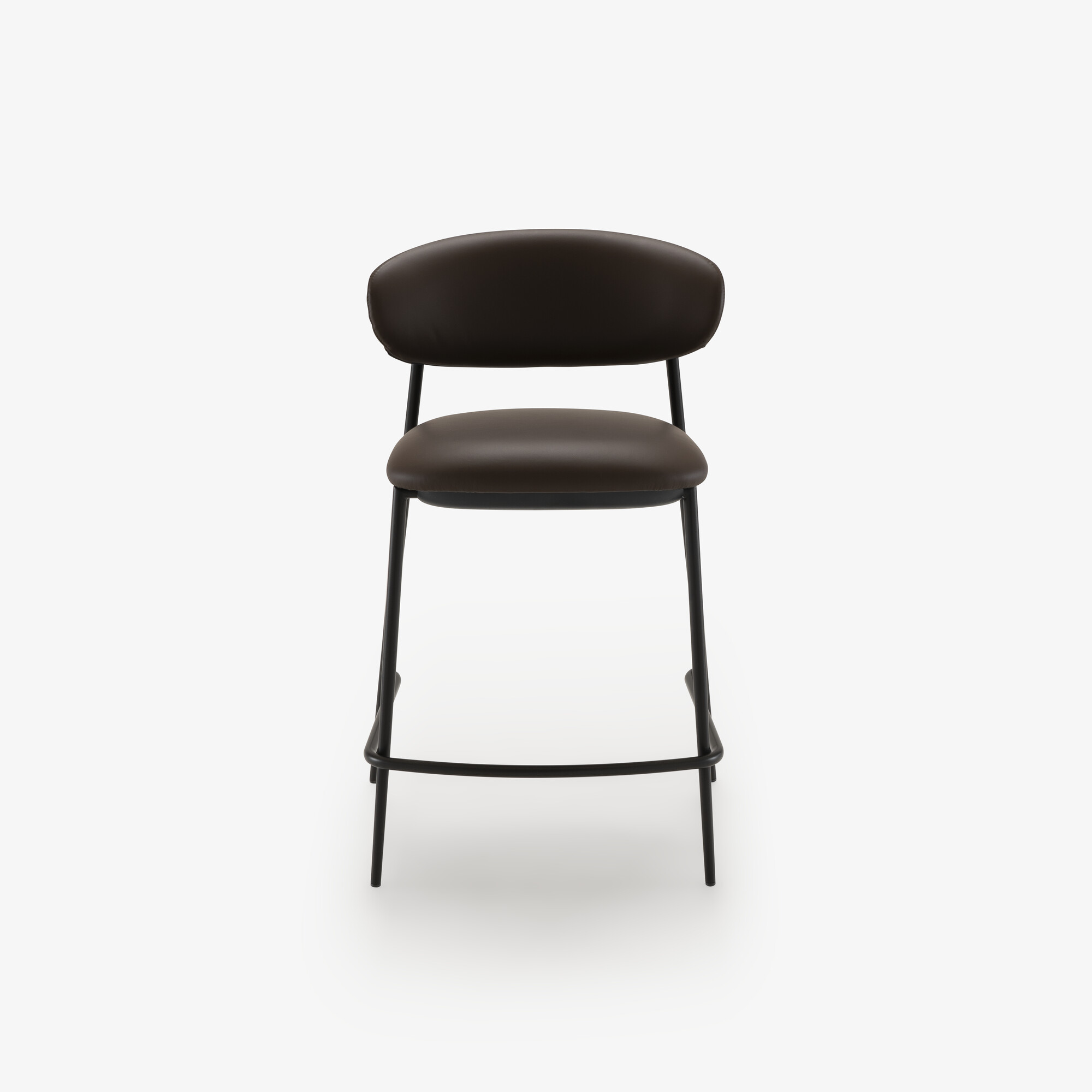 Image Chaise haute skiaccia cuir brun foncé dako 1