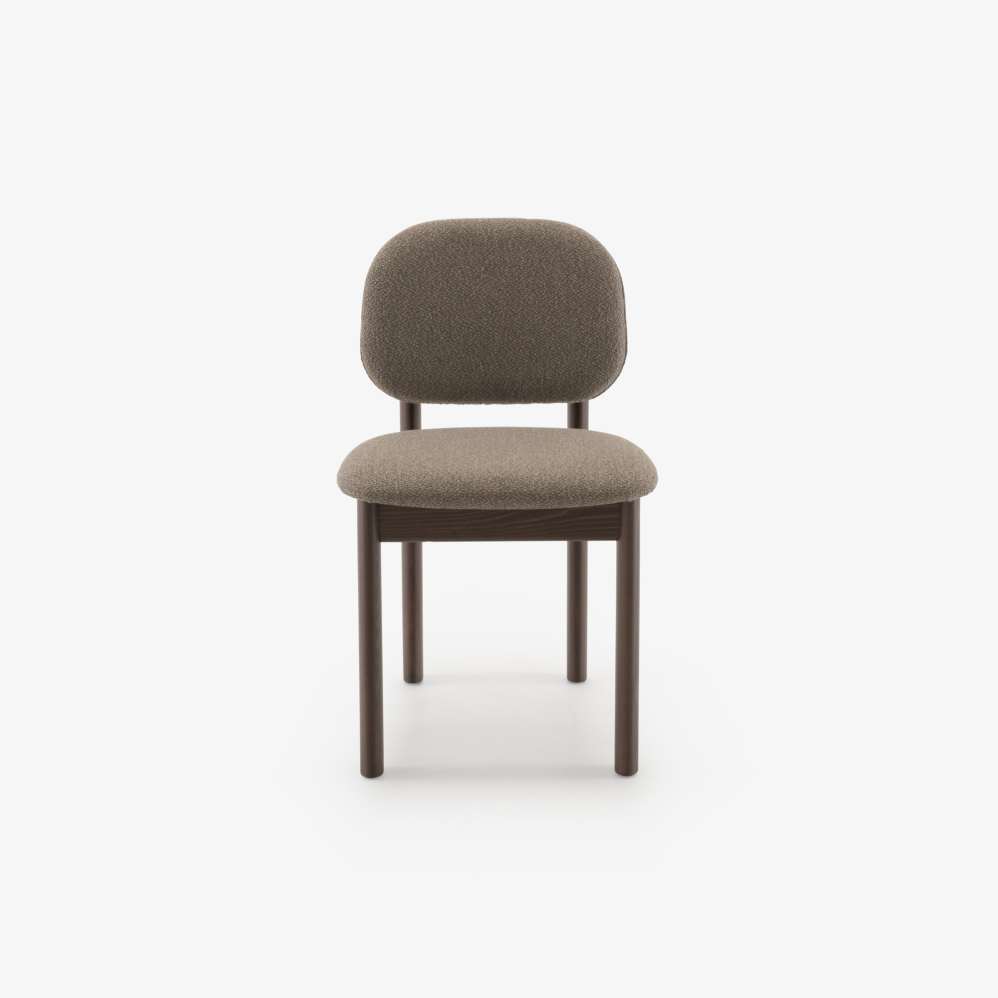 Image Jeu de 2 chaises hêtre ton noyer taupe 1