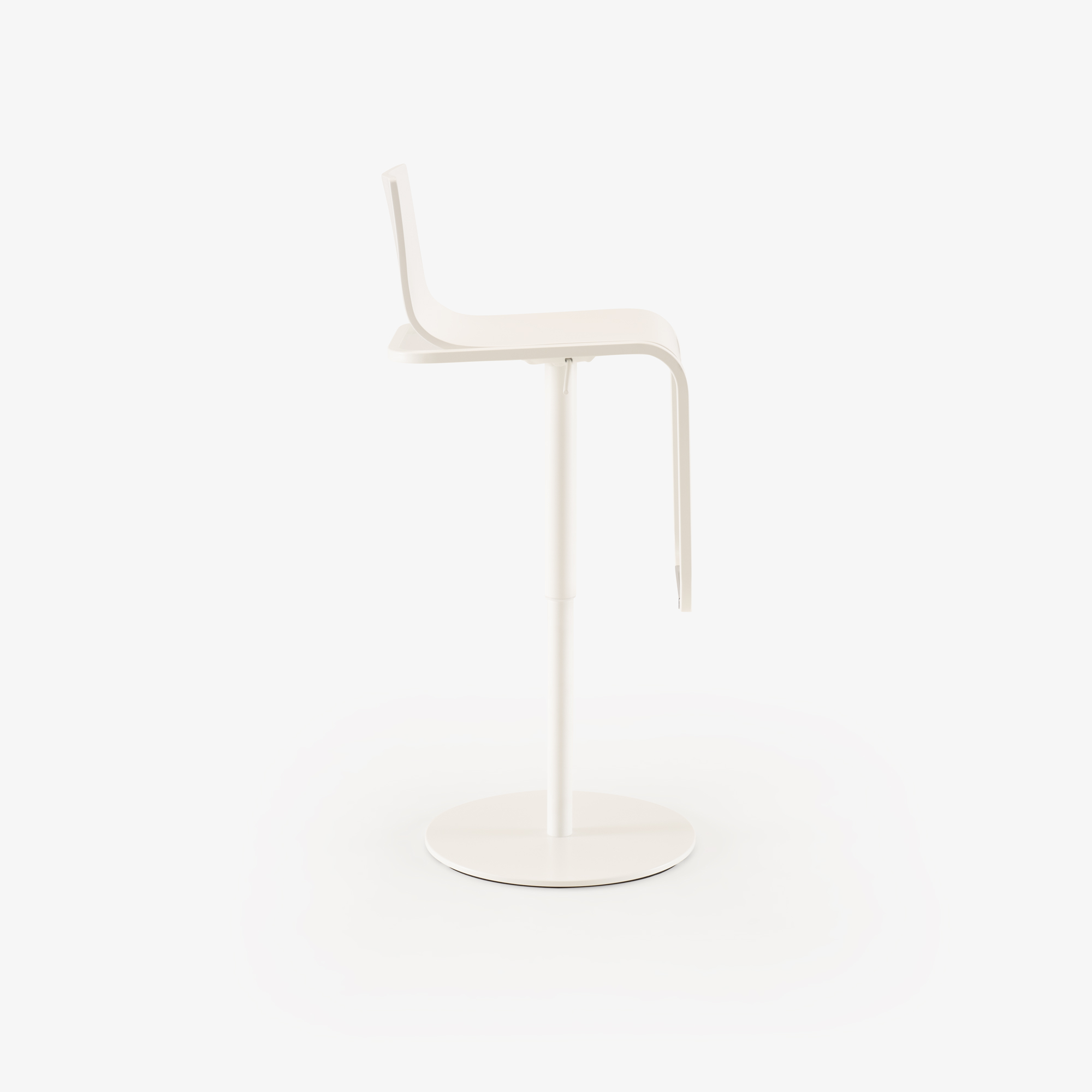 Image Tabouret blanc  3