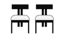 JEU DE 2 CHAISES  