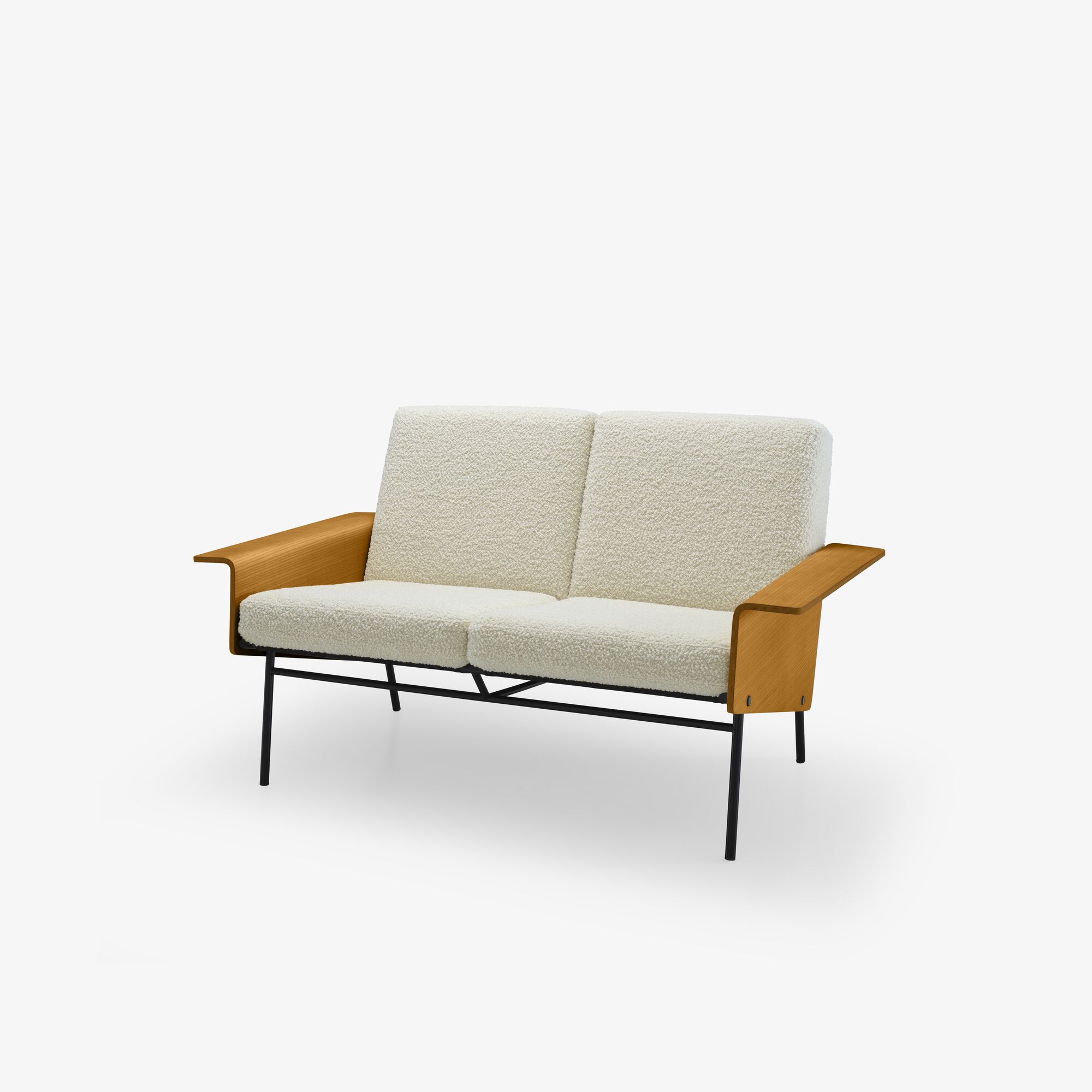 Image Settee wood arms  3