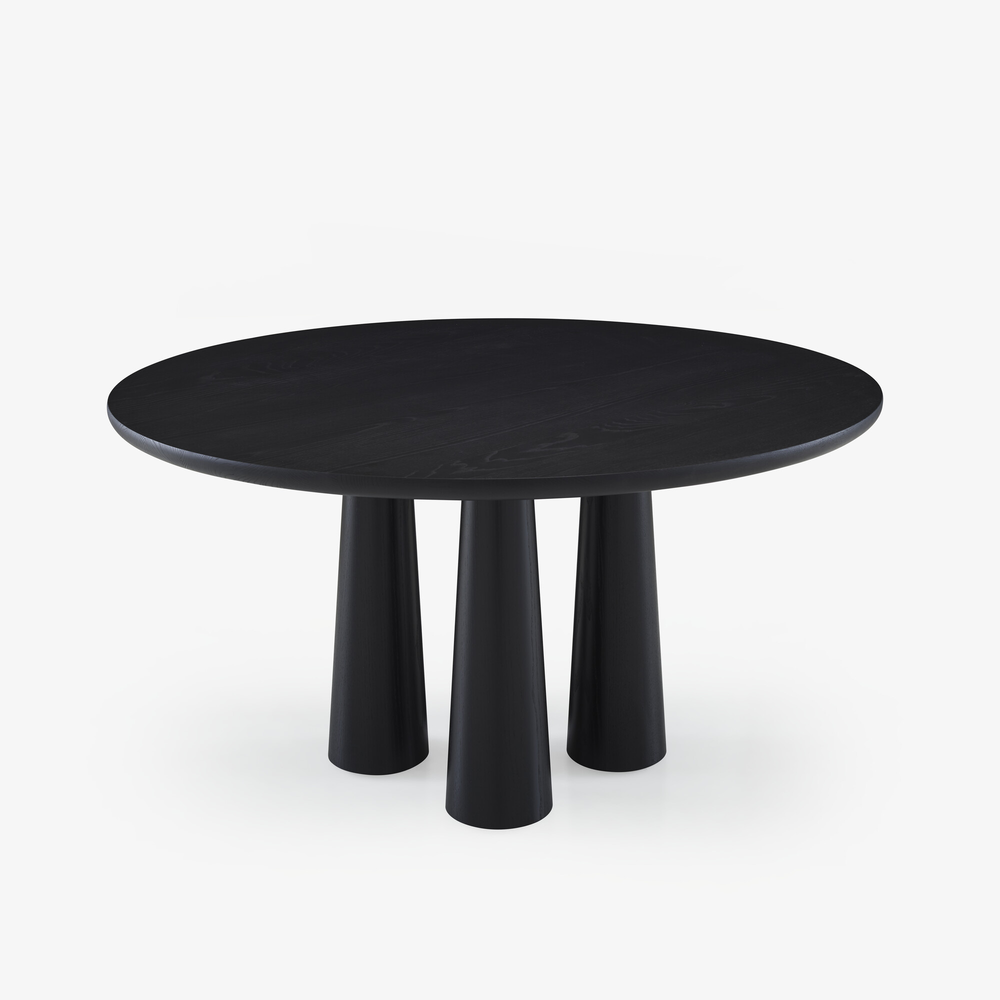 Image Dining table  base in black stained ash 4