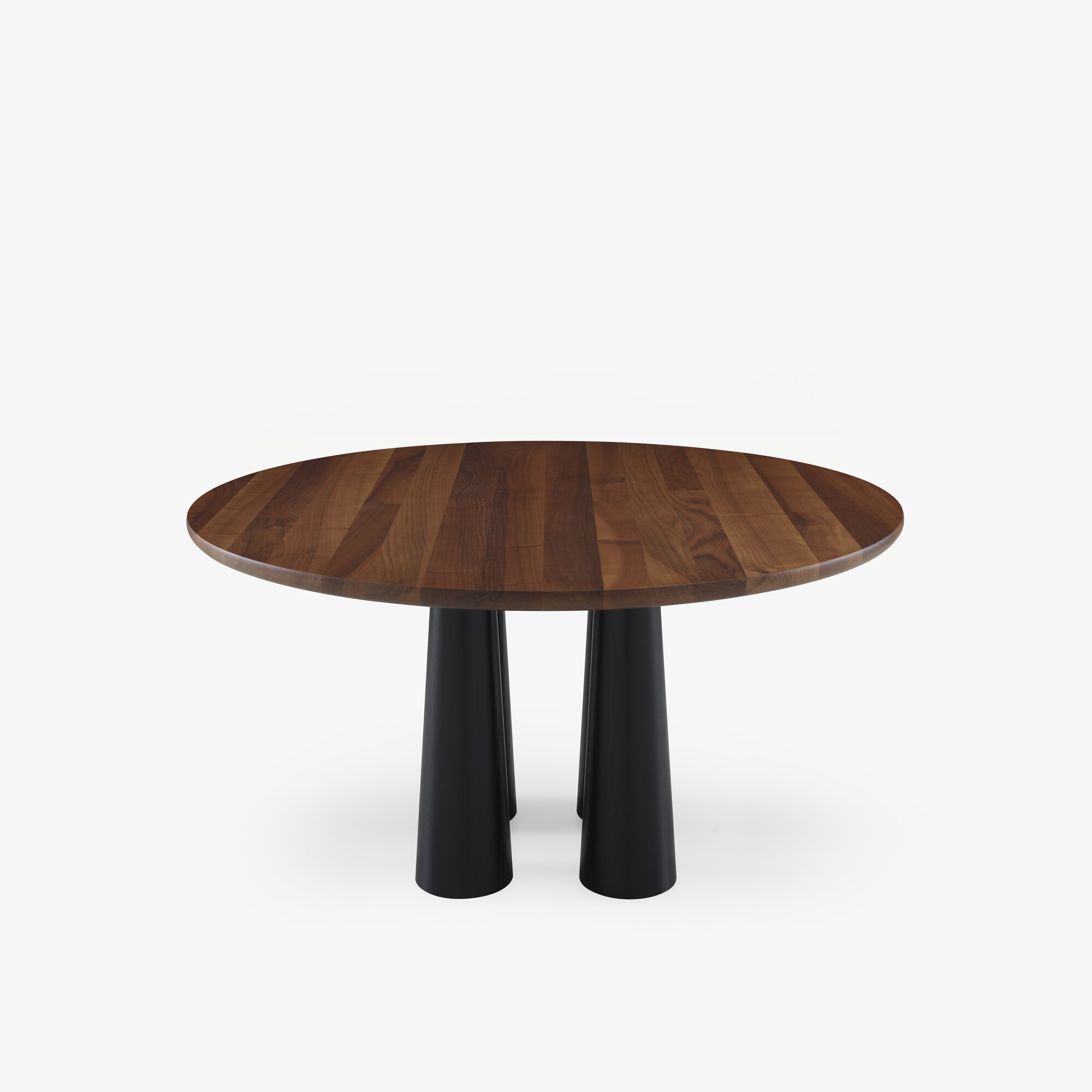 Image DINING TABLE  BASE IN BLACK STAINED ASH
