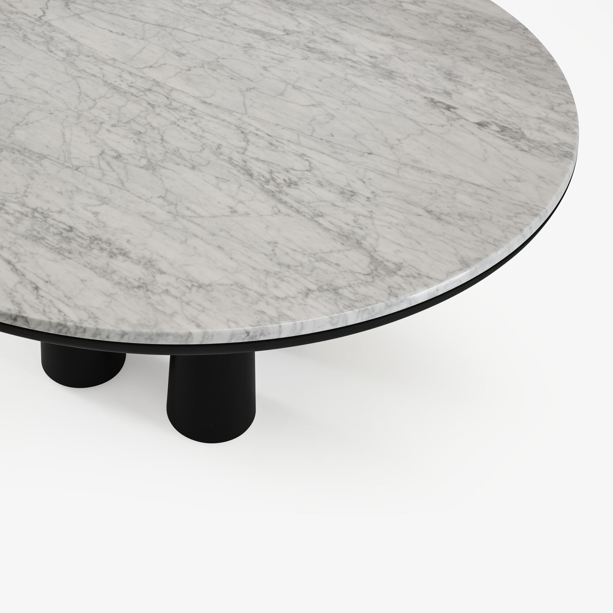 Image Dining table  base in black stained ash 6