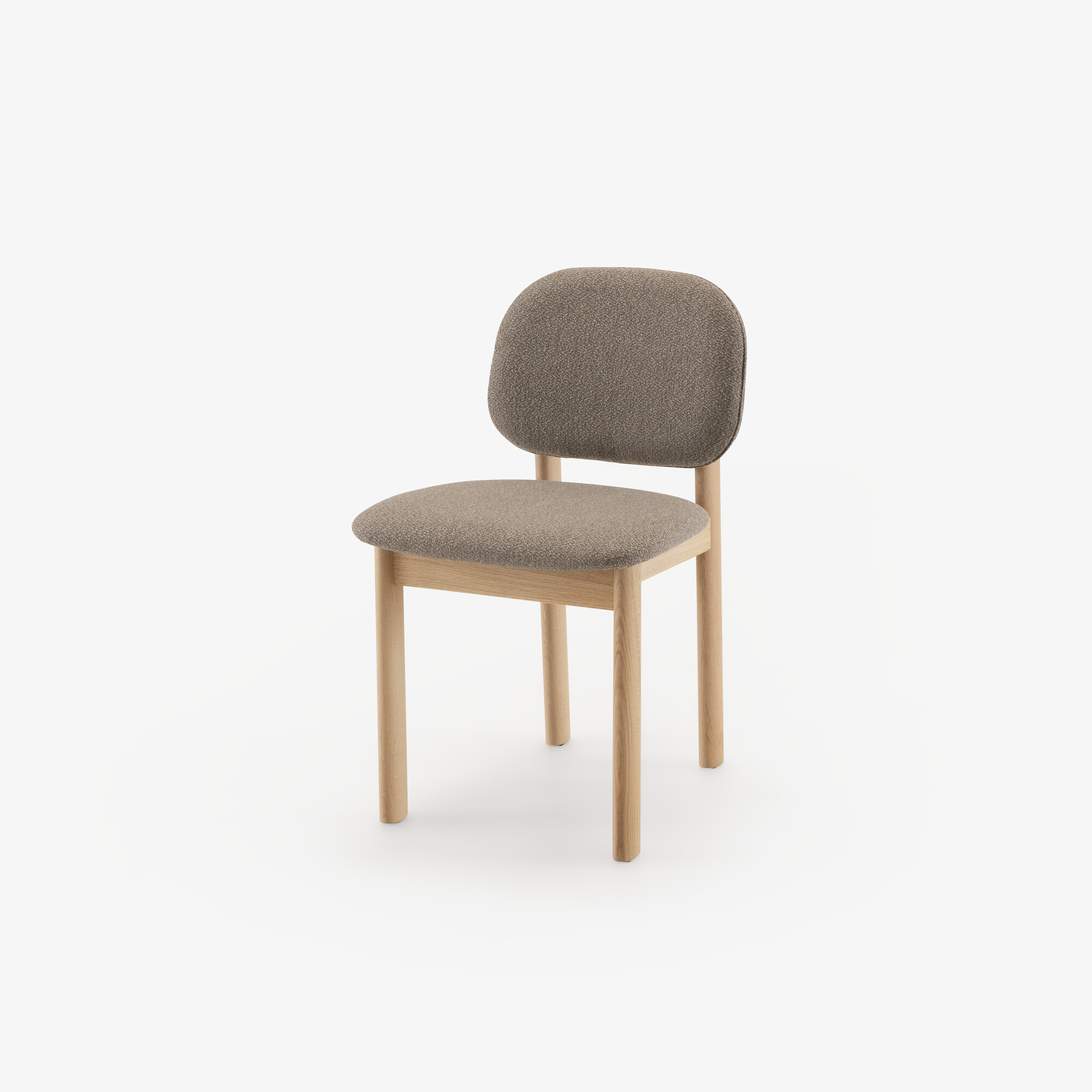 Image Set of 2 chairs whitened oak taupe 2