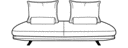 MEDIUM SETTEE - D 120  