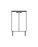 CUPBOARD WITH DOORS C 65 