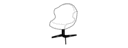 CARVER CHAIR CENTRAL PEDESTAL – MATT BLACK 