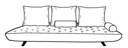 LARGE SETTEE DEPTH 125 