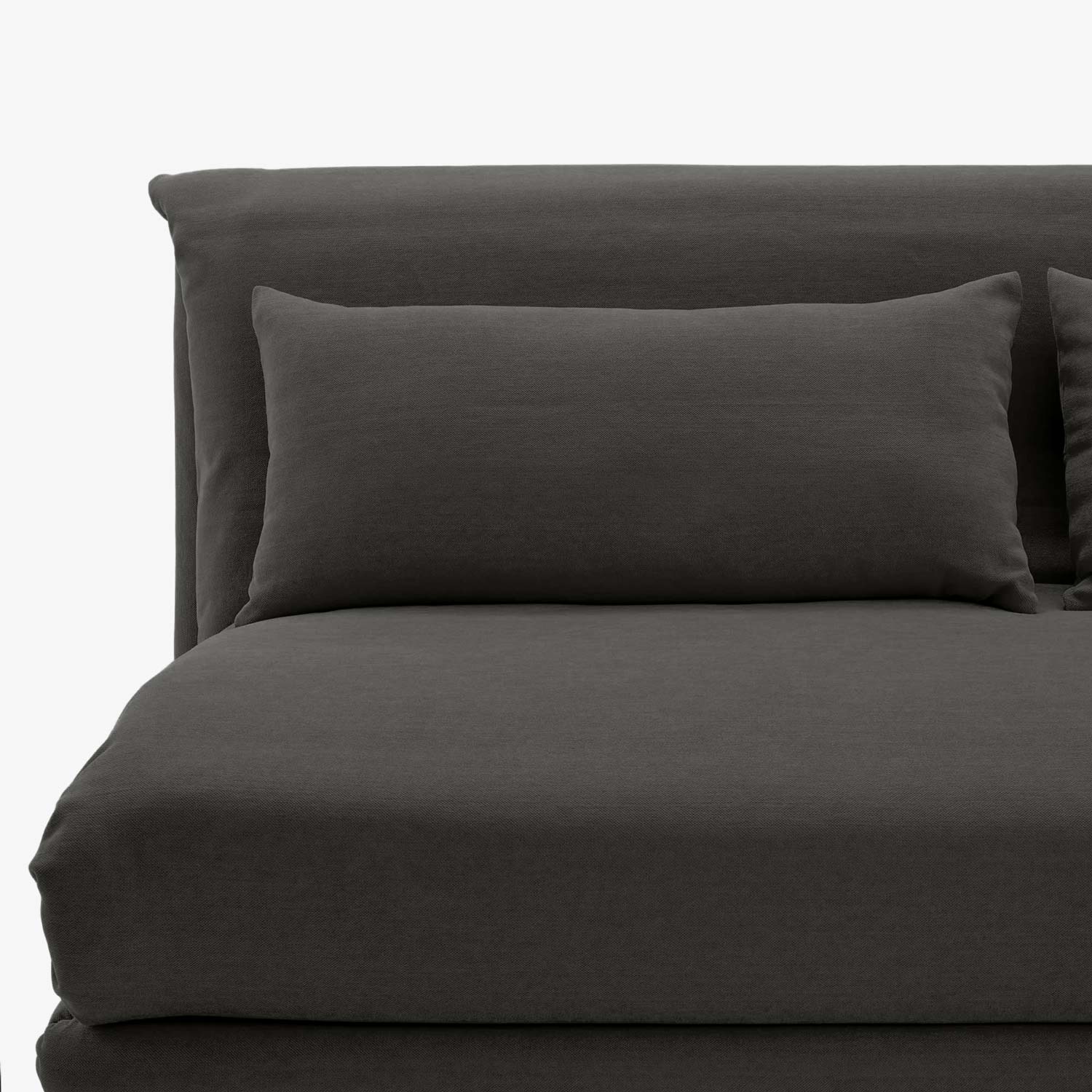 Image Bedsettee 155 without arms with lumbar cushions soft version amalfi fabric 7