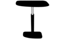 TABLE BLACK LACQUERED BASE TOP IN BLACK FENIX LAMINATE