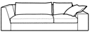 LARGE ASYMMETRICAL SETTEE  