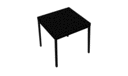 LOW TABLE LARGE BURNT-EFFECT OAK