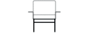 ARMCHAIR WOOD ARMS 