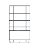 SHELVING UNIT FOR LOW CHEST 