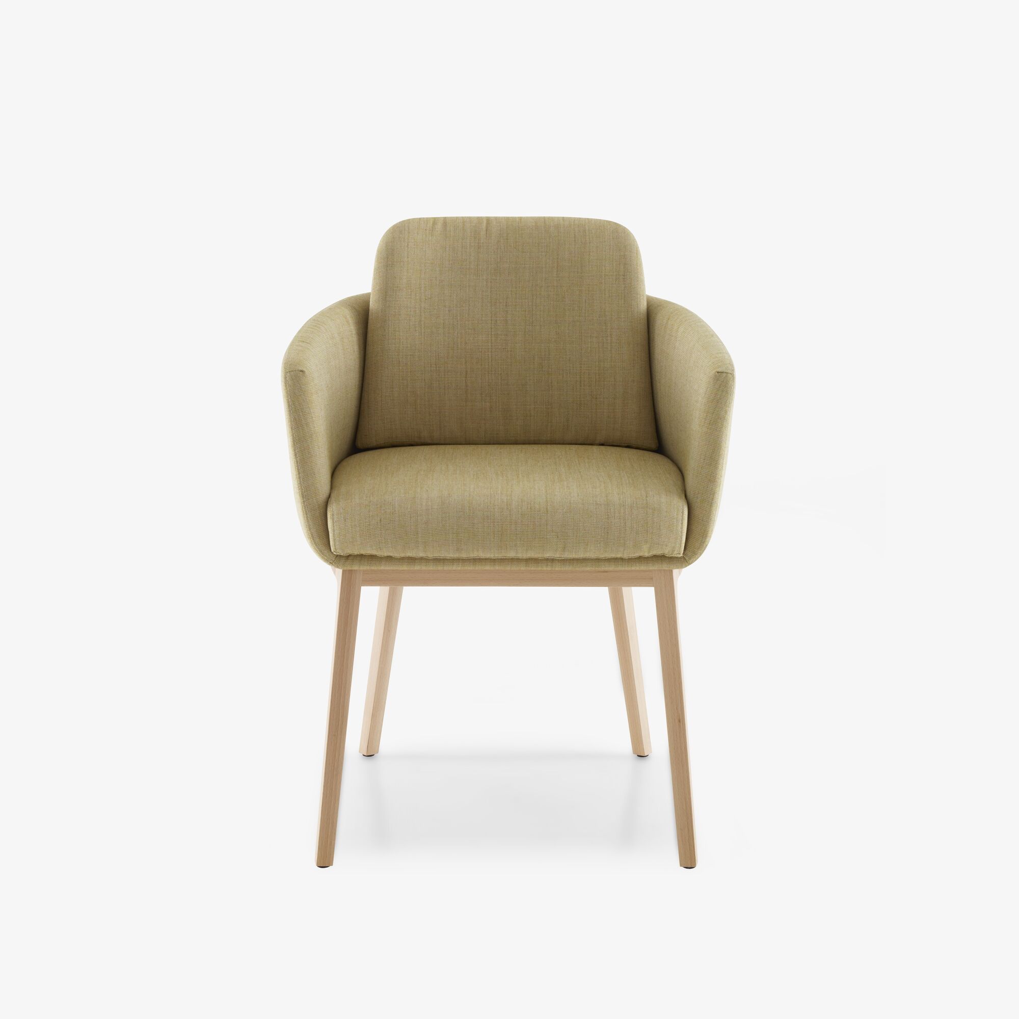 Image CHAIR WITH ARMS WOODEN BASE 