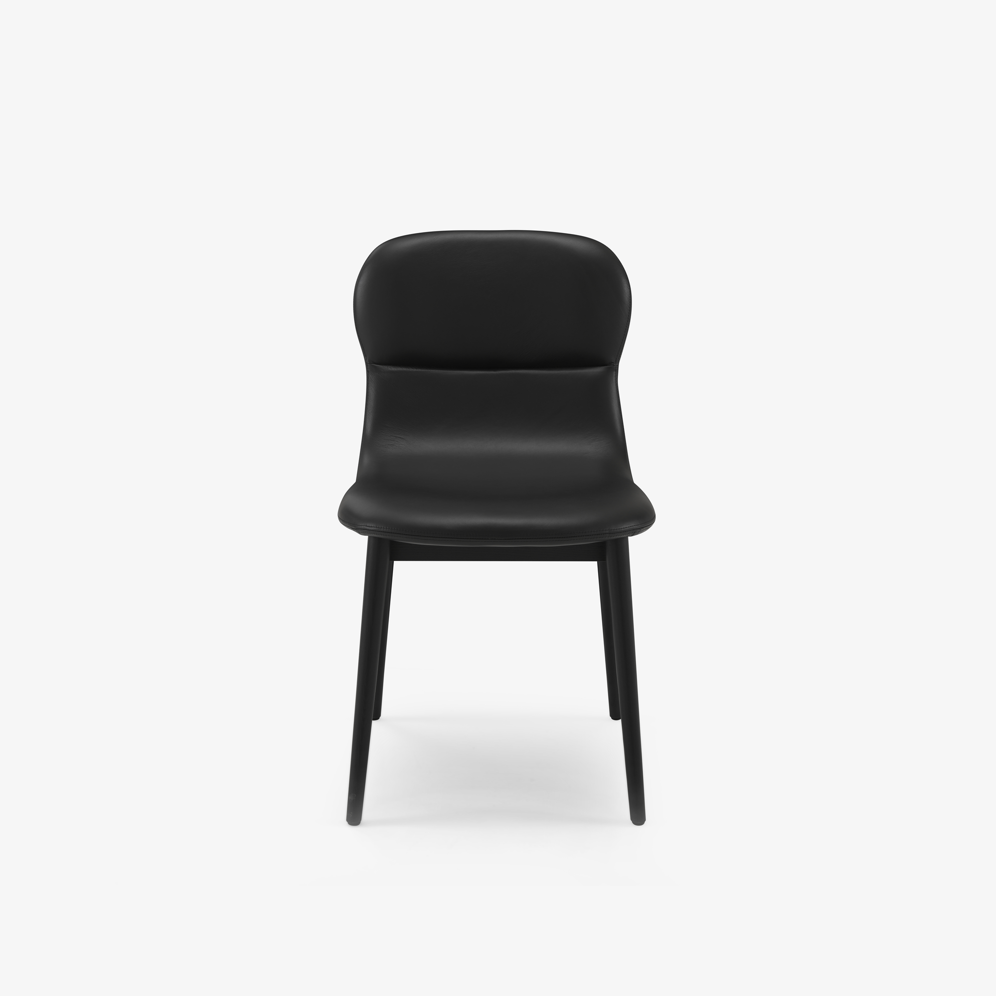Image Set of 2 dining chairs - silvia leather version  1