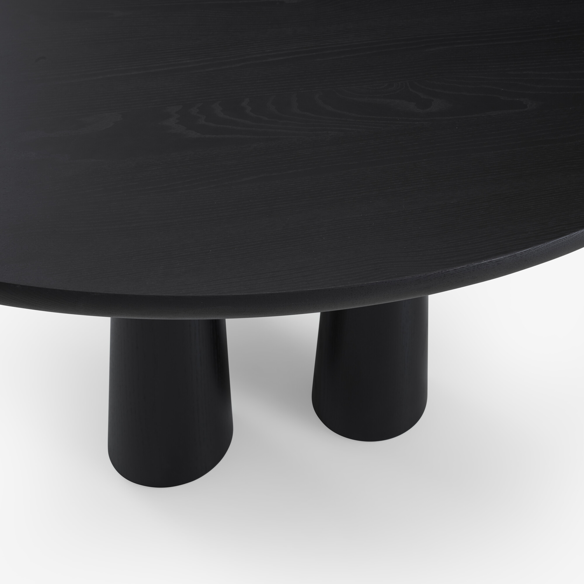 Image Dining table  base in black stained ash 5