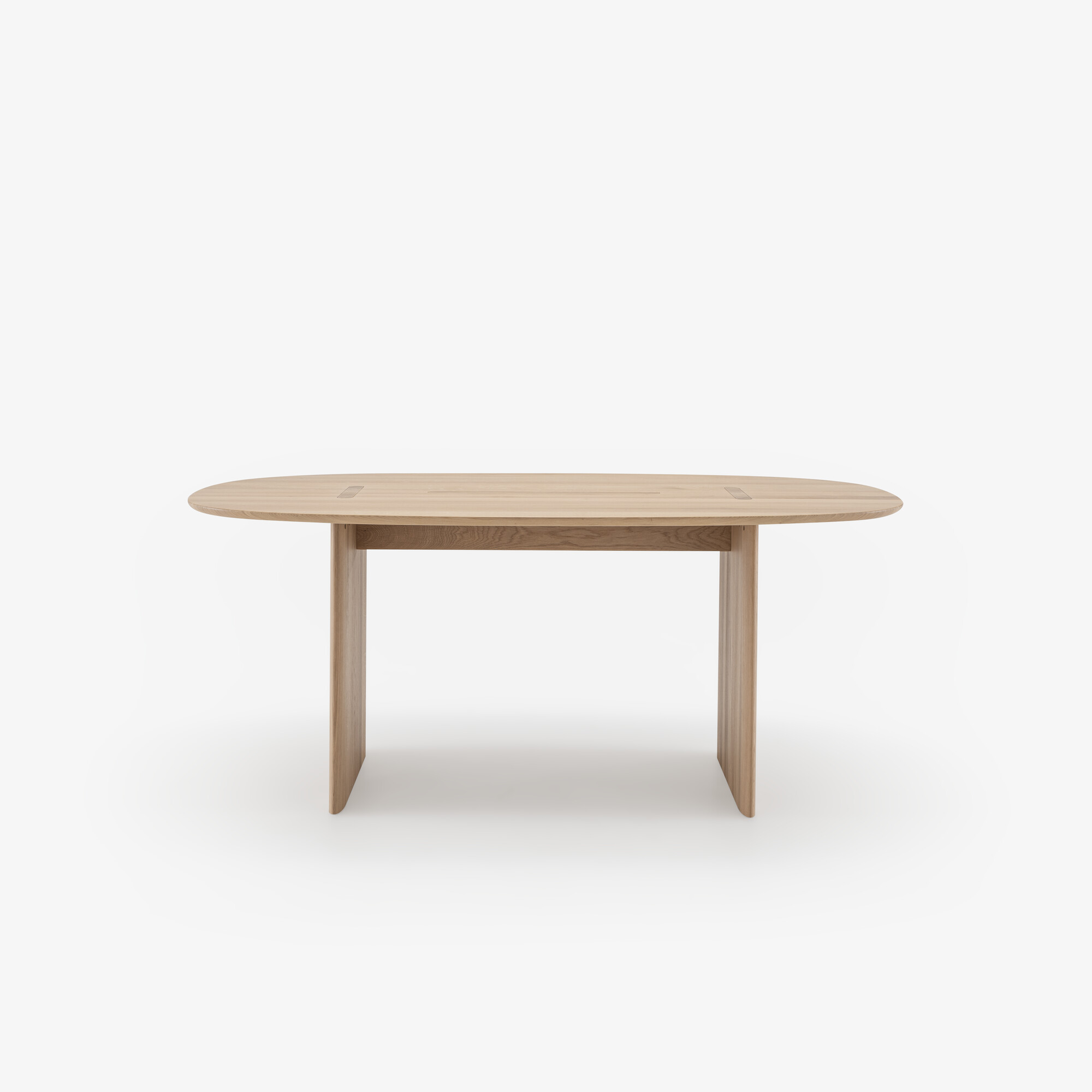 Image DINING TABLE SOLID BLEACHED OAK IN STOCK