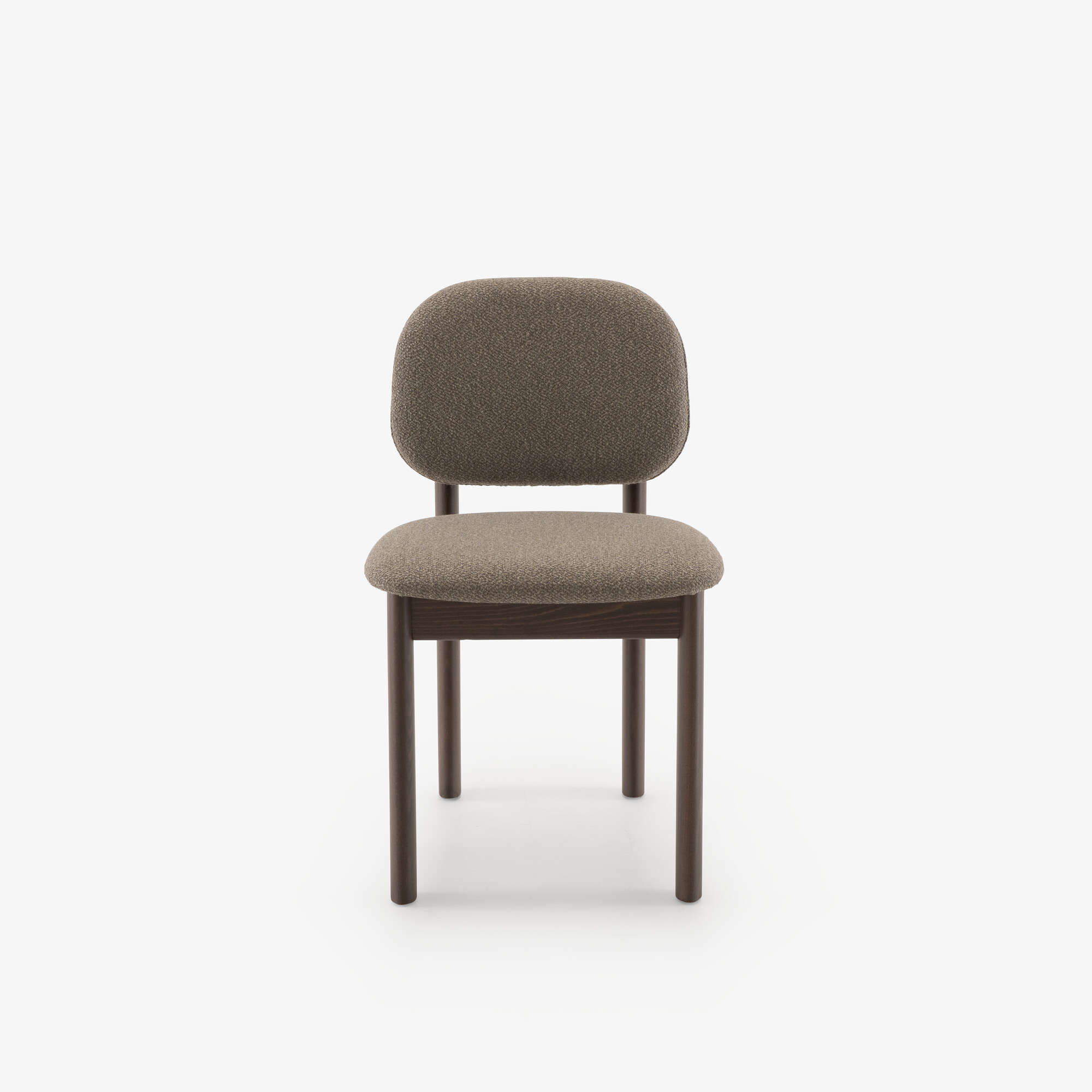 Image SET OF 2 DINING CHAIRS WALNUT-STAINED BEECH TAUPE