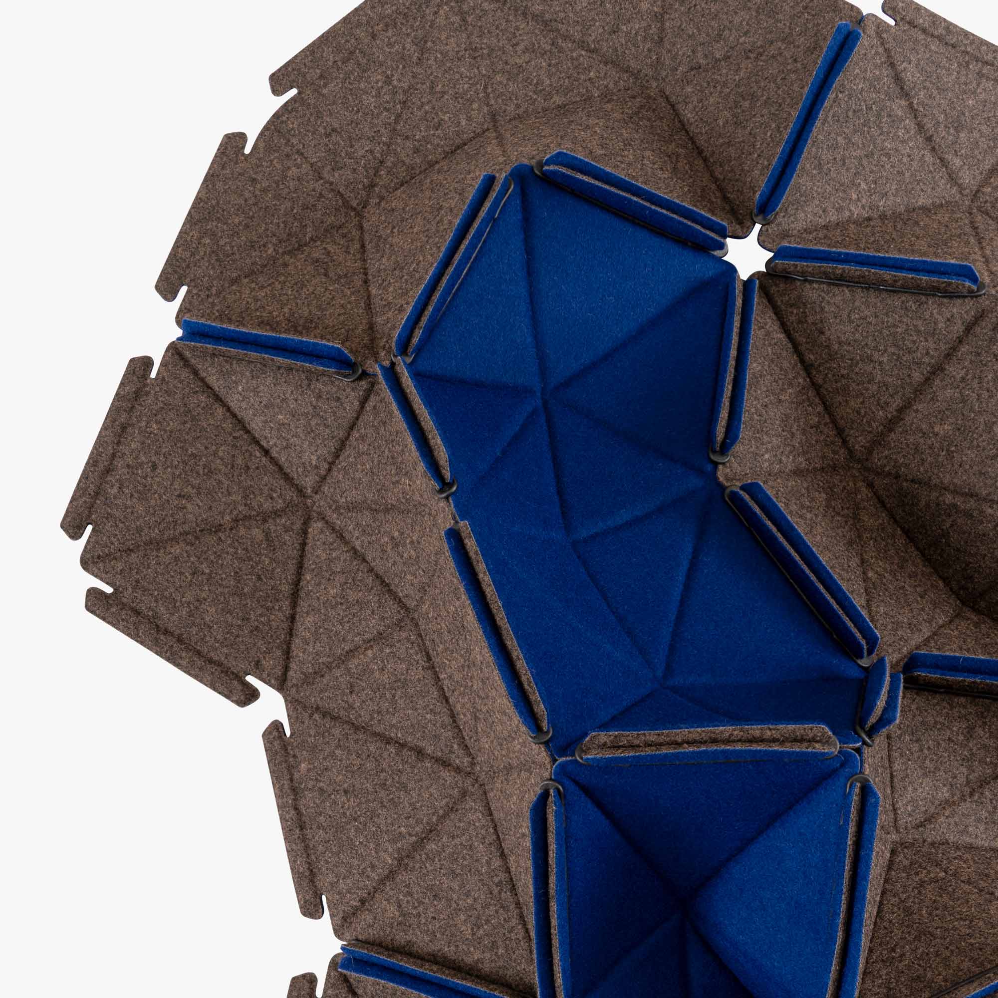 Image Pack of 10 pieces divina 791/m378 - bleu azur/chiné brun 2