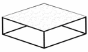 COFFEE TABLE - LARGE - WHITE MARBLE-EFFECT STONEWARE TOP GLOSS BLACK NICKEL BASE