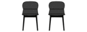 SET OF 2 DINING CHAIRS - SILVIA FABRIC VERSION 